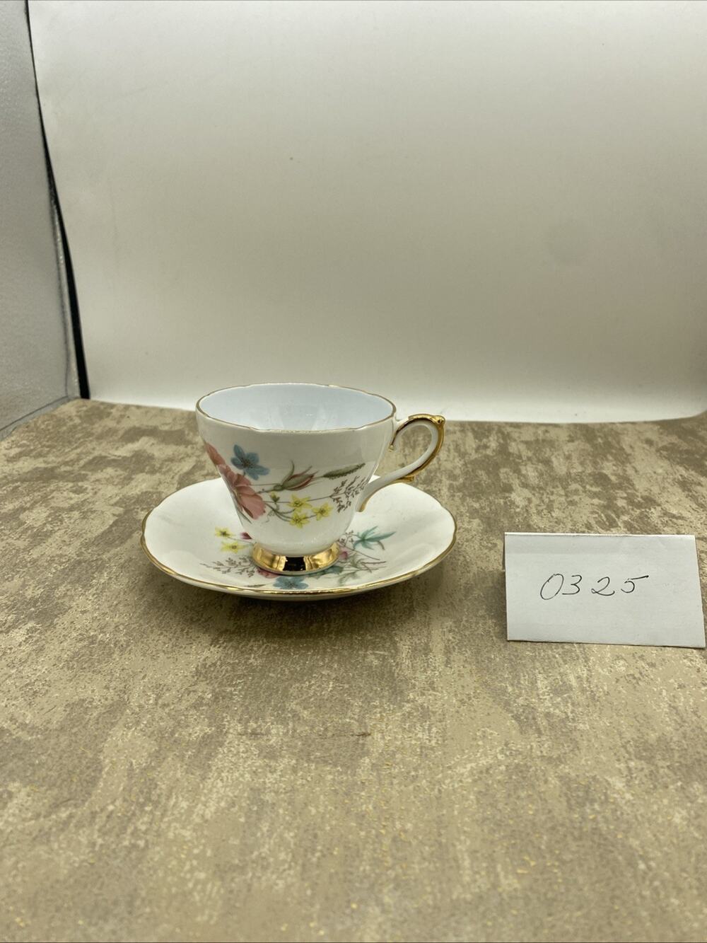 H&M Sutherland Tea Cup & Saucer Bone China Made In England